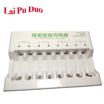 

For AA / AAA Ni-MH 8 Slots Battery Charger With Indicator Light Rechargeable Batteries EU US Plug Optional