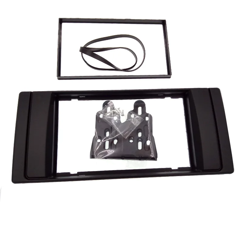 

High quality new Double Din Fascia For BMW series 5 E53 E39 Radio CD DVD GPS Stereo Panel Dash Mount Trim Kit Surrounded Frame