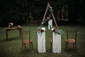 

Macrame wedding chair decor chair backs wedding chair decor bride and groom decoration