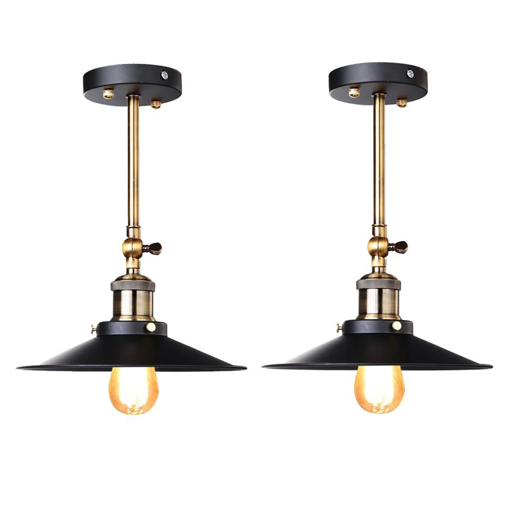 Schwarz Retro Industrielle Wand Lampe Decke Licht E27 Edison birne Überzogene Eisen Retro Industrie Hause Beleuchtung Nacht Lampen Günstig