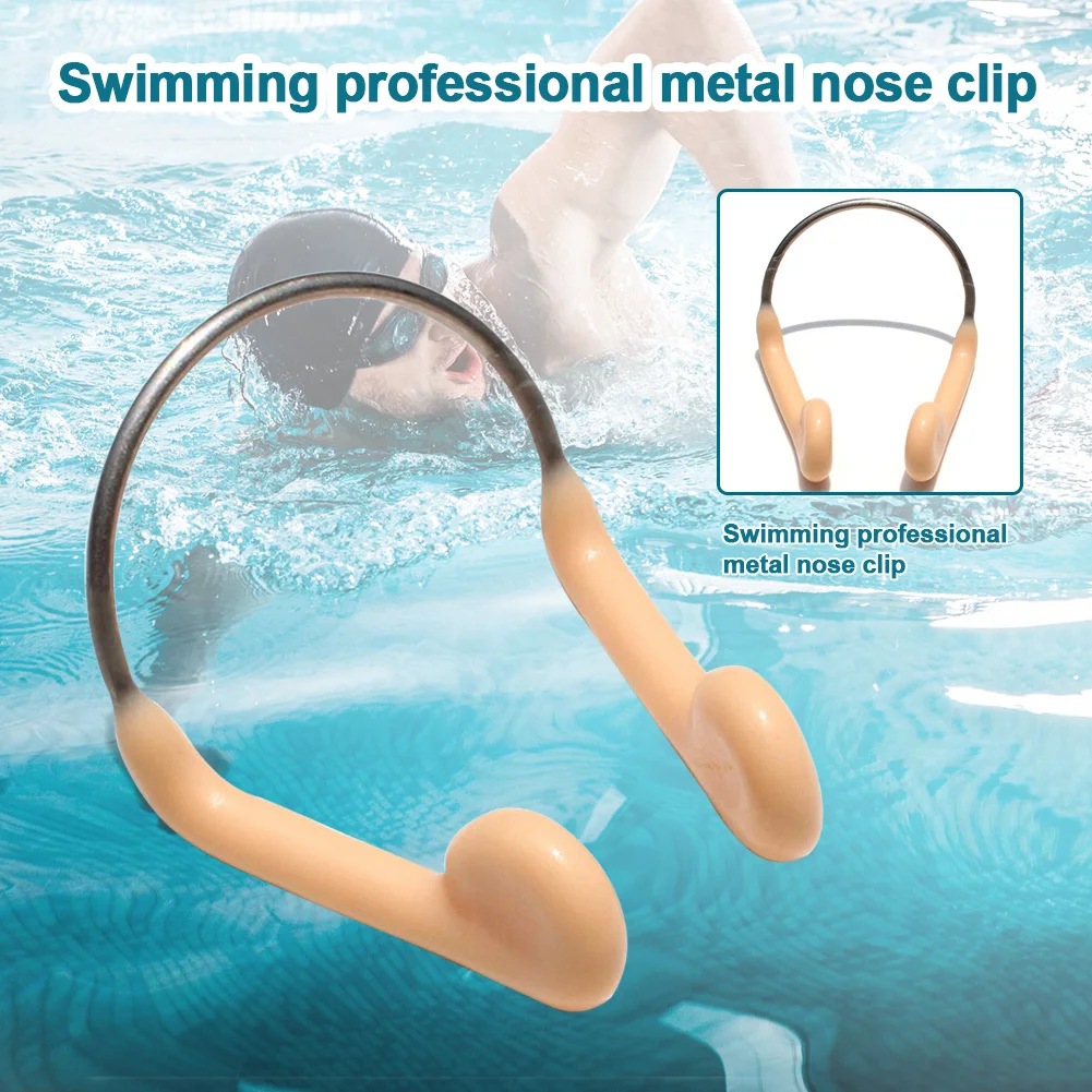 

5Pcs Training Swimming Nose Clip Protector Adults Metal Water Sport Beginners Practical Multipurpose Non Slip Equipment Diving