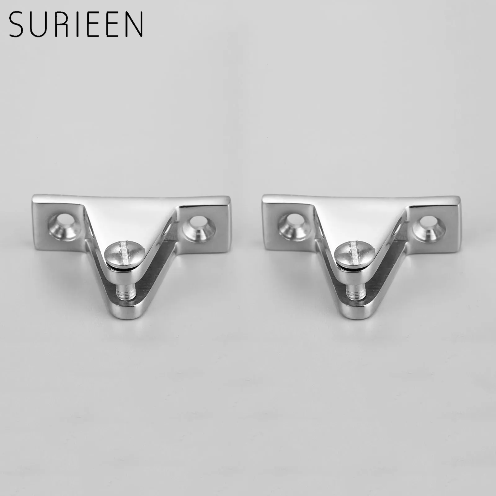 2Pcs Silver Marine Boat Cover Canopy Deck Hinge Top Fitting 90 Degree Pin Stainless Steel Hardware Hot Boat Accessories Marine