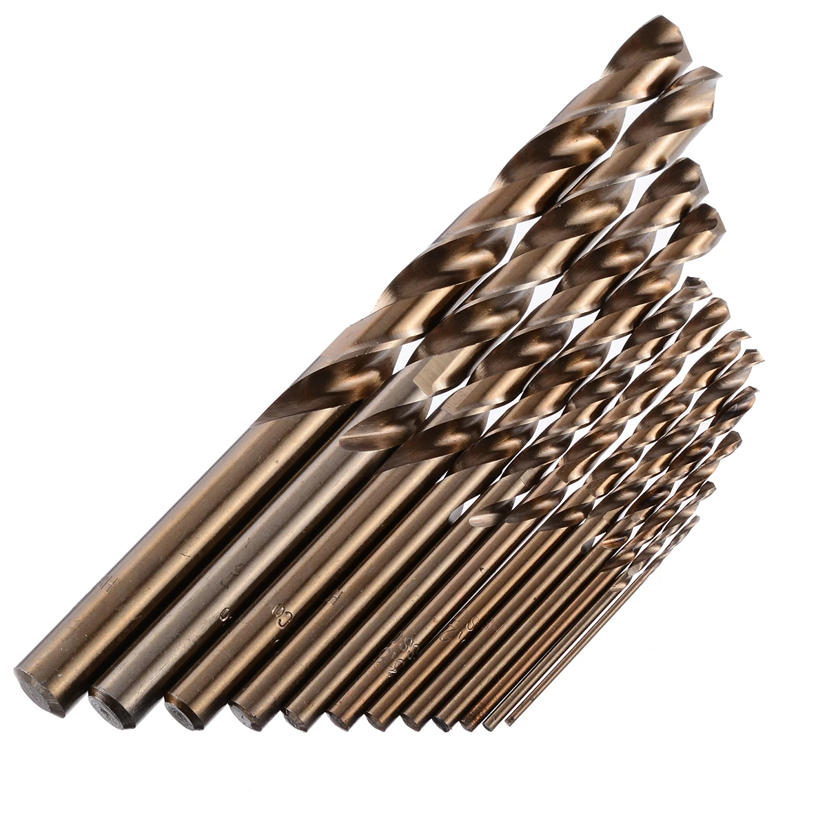 74pcs/set 1mm-8mm Cobalt High Speed Steel Twist Drill Bits Hole M35 Stainless Steel Tool Set The Whole Ground Metal Reamer Tools