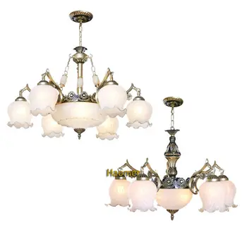 

Mediterranean lamp pendant light Fashion iron glass suspension lamp living room lamps rustic vintage modern brief style lights
