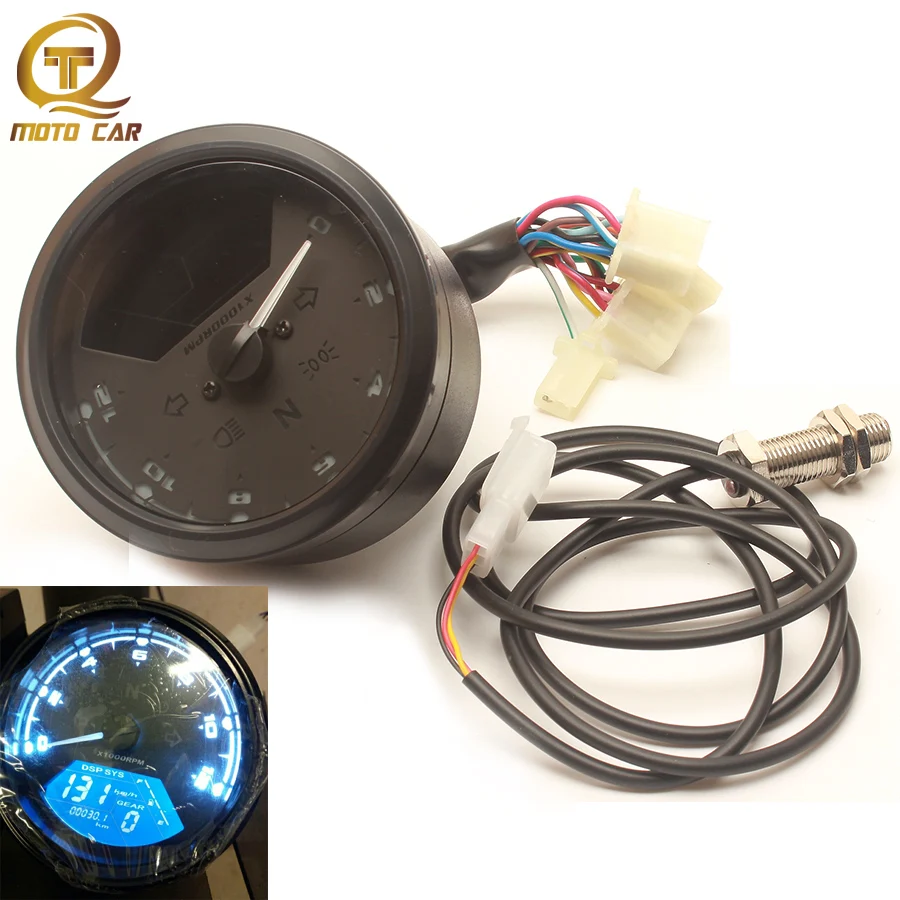 Motorcycle Speedometer Odometer Tachometer Instrument Oil LCD painel digital moto gear indicator FOR Honda cafe racer nmax | Автомобили и