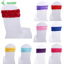 Стул стример дома Свадебные украшения Пояса вечеринок и банкетов Мода щедрый дом декор стульев створки 10 шт./лот