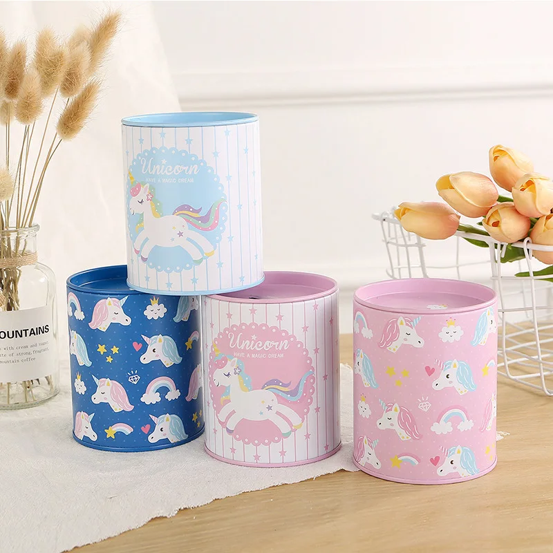 Piggy Bank Money Box Unicon LoL Fruit Metal Coin Bank Money Saving Box Home Decor Figurines Craft Christmas Gift For Kids