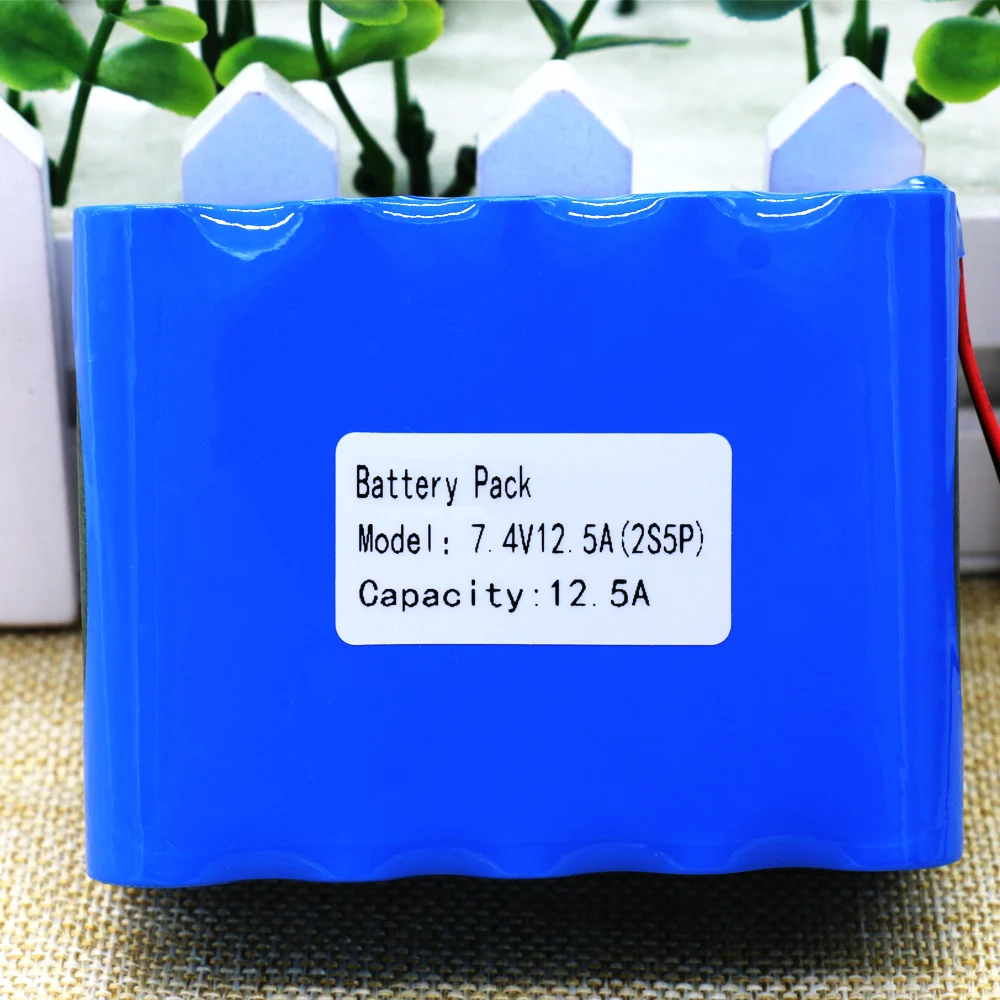 

KLUOSI 2S5P Li-ion Battery 7.4V 8.4V 12500 MAh Battery Pack 18650 Battery +BMS Rechargeable Battery for Bicycle / CCTV / Camera