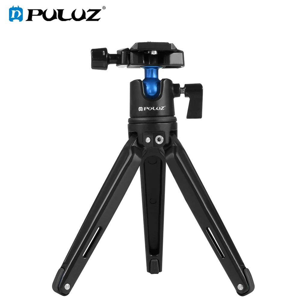 PULUZ карманный мини металлический Настольный Штатив с шаровой головкой 360