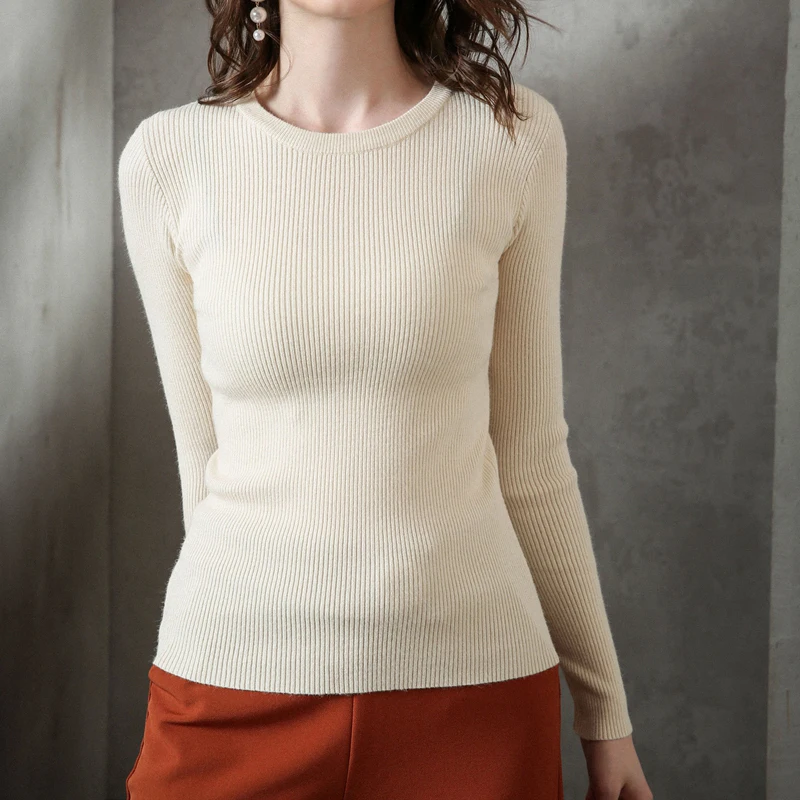 Женский Пуловер кашемировый свитер зимний корейский модный мягкий однотонный шерстяной вязаный Топ с длинным рукавом женский джемпер вязаная одежда