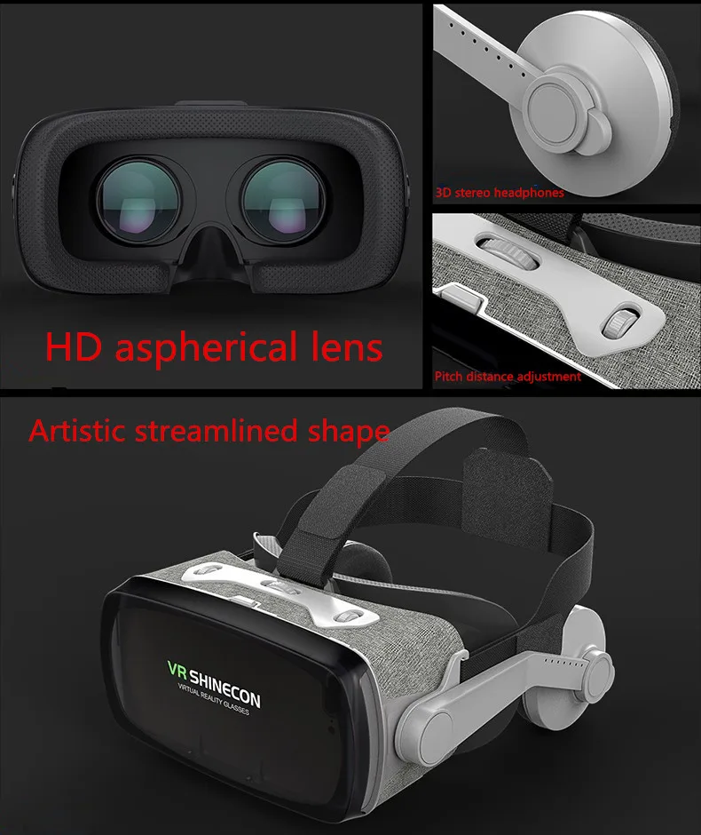 VR Shinecon 9,0 шлем VR Очки виртуальной реальности 3D очки гарнитура шлем для смартфонов смартфон Google картон стерео
