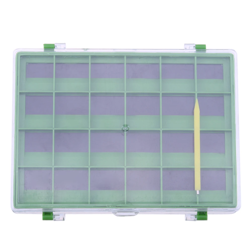 

Double-sided Plastic Fishing Bait Lure Case Container Fishing Lure Tackle Box Craft Storage 44 Compartments Fishing Accessories