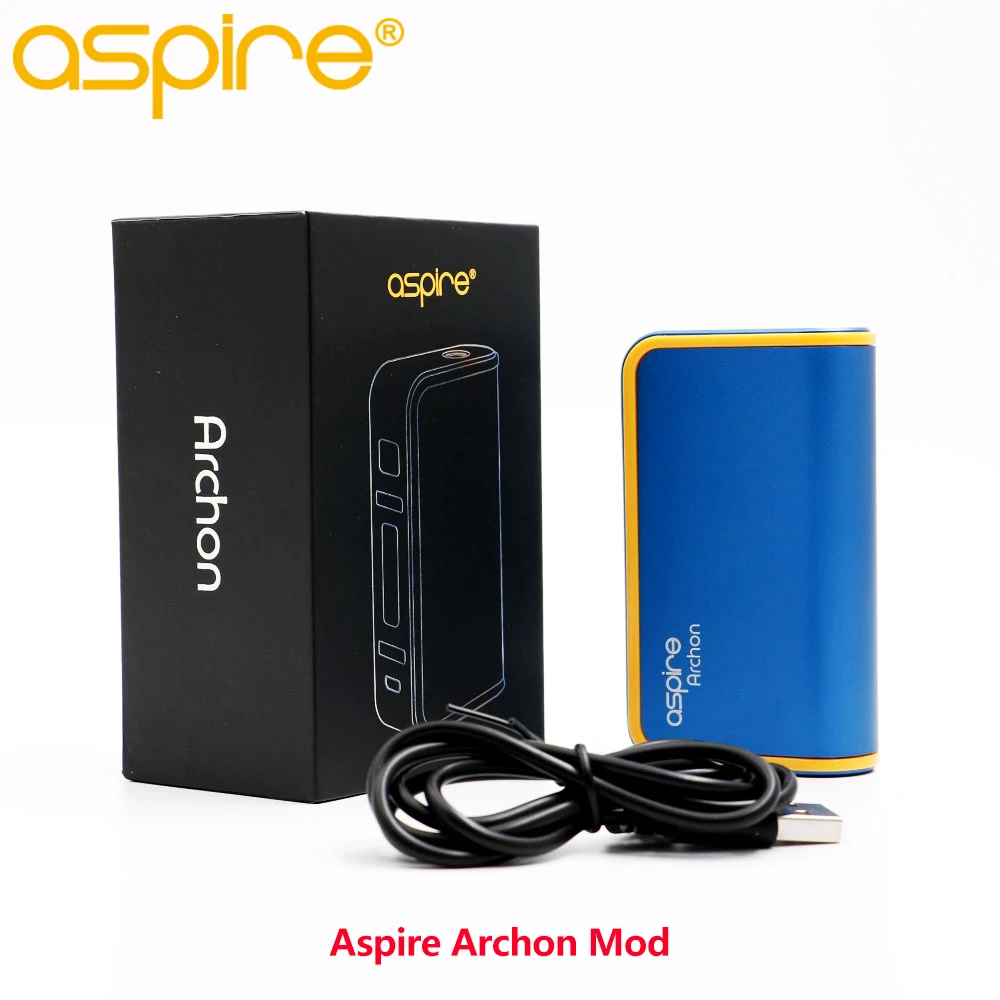 

Original Aspire Archon 150W TC Mod Customizable Firing Button Profiles Electronic Cigarette box mod power by dual 18650 battery
