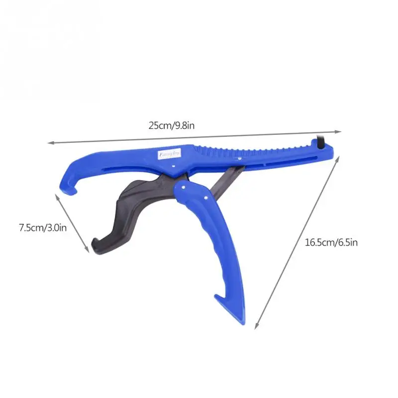 Практичный рыболовный захват, инструмент, захват для рыбы, плоскогубцы, контроллер, АБС-пластик, держатель для снастей, зажим для рыбы с регулируемой веревкой - Цвет: Blue L
