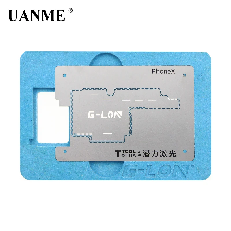 

UANME Motherboard Repair Tools for iPhone X Planting Tin Fixture Mainboard IC Chip Ball Soldering Tool
