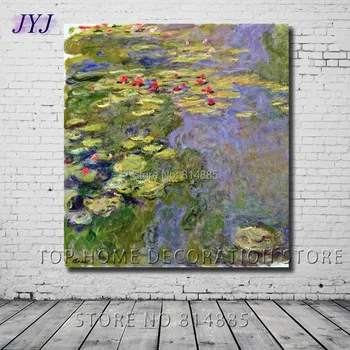 

Water Lilies 43 by Claude Monet Quality Canvas Art 100% Handmade Oil Painting Canvas Wall Art Gift Top Home Decoration CM034