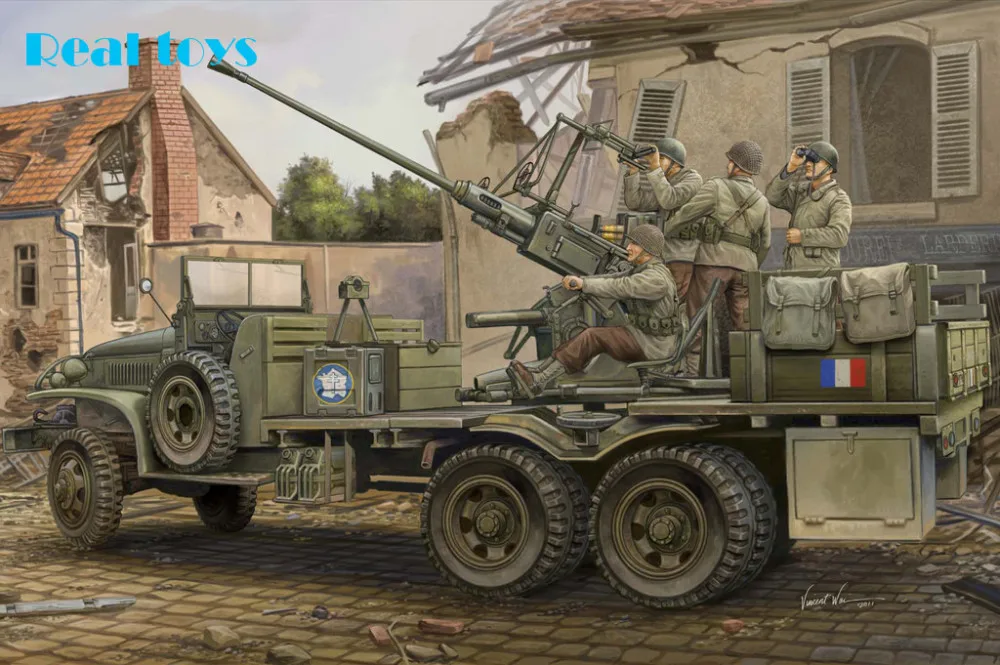 Hobby Boss МОДЕЛЬ 82459 1/35 GMC Bofors 40 мм Gun пластиковая модель комплект