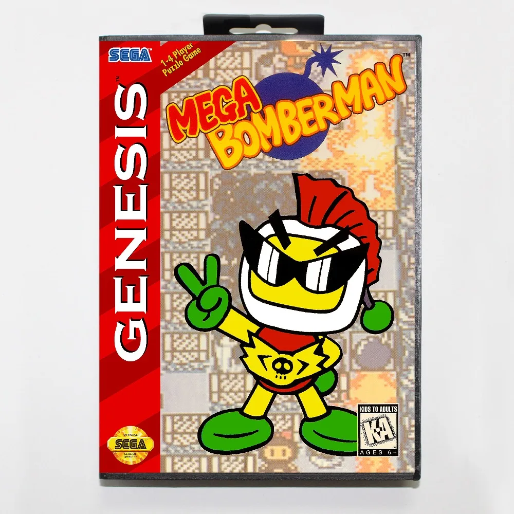 Новая 16 битная игровая карта MD mega bomberman с розничной коробкой для системы Sega genesis|mega