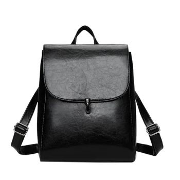 

Fashion Women Backpack Youth Leather Backpacks For Teenage Girls Female School Shoulder Bag Lock Backpack