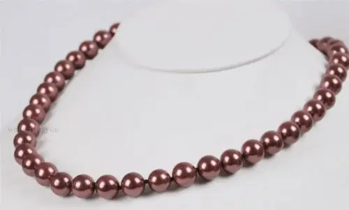 Песня voge Gem J0131 10-11 мм Ожерелье из шоколадного жемчуга южного моря | Украшения и