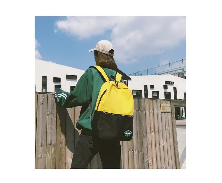 Menghuo Panelled Backpack Women School Backpack for Teenage Girl Fashion Men Travel Bag Unisex Rucksack Bolsas Mochila Sac A Dos_39-1_13