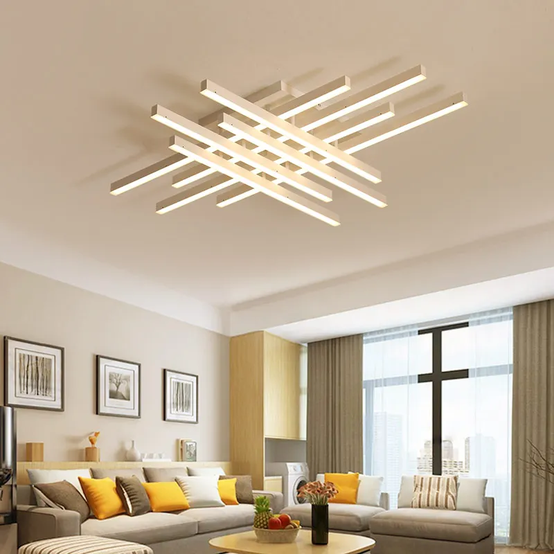 

2/3/4 Head Finished Lamp LED Modern Ceiling Lights for Living Room Acrylic Indoor Lighting