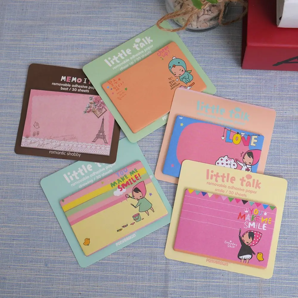 

1PC 30pages Red Hood Girl Memo Pad Stickers Notes Cartoon Paper Notepad Kawaii Stationery Office School Supplies