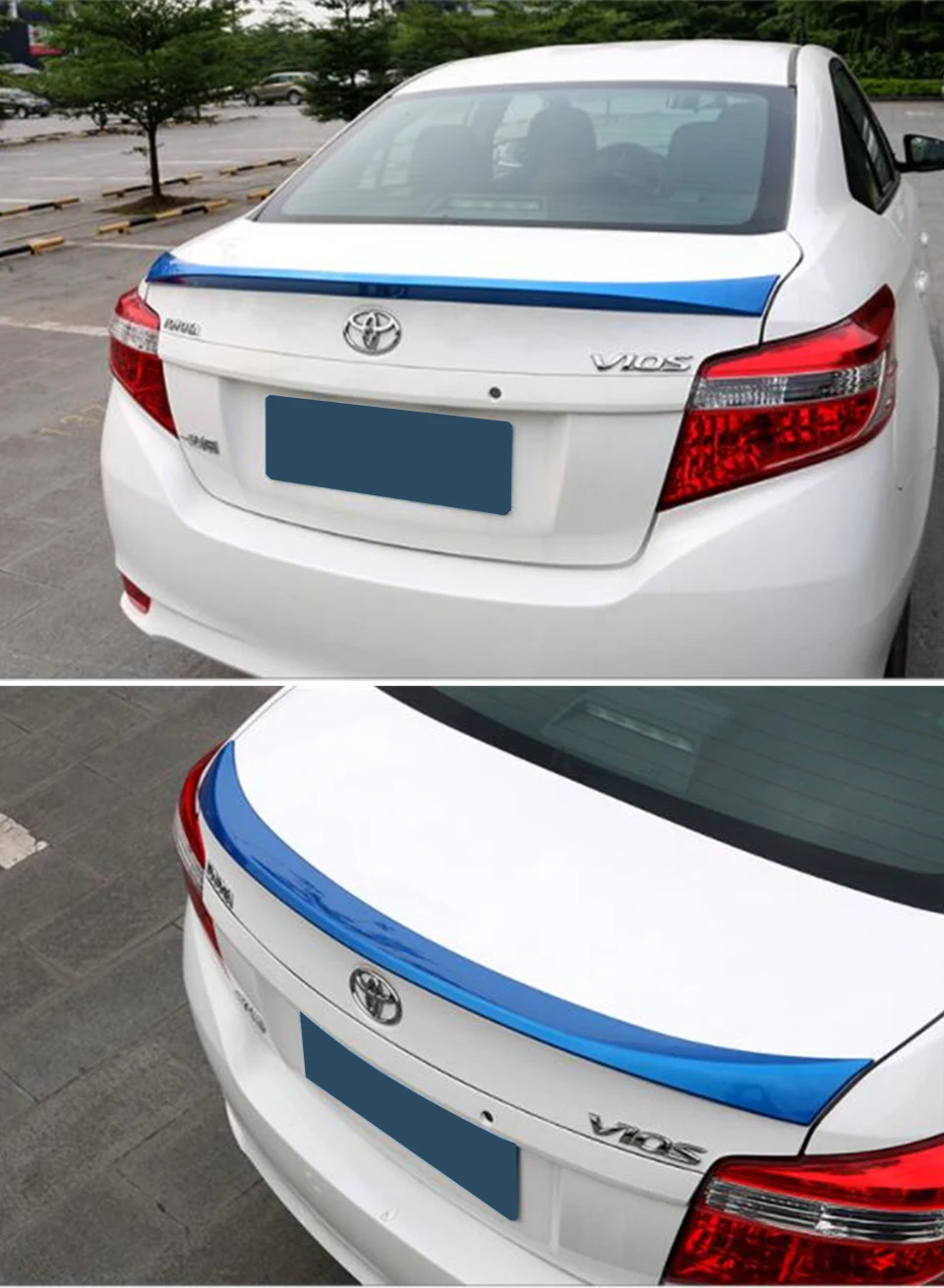 Задняя Крышка багажника автомобиля спойлер крыло для Toyota Yaris L Vios- ABS Материал углеродная поверхность спортивный автомобиль заднее крыло краска собственного приготовления