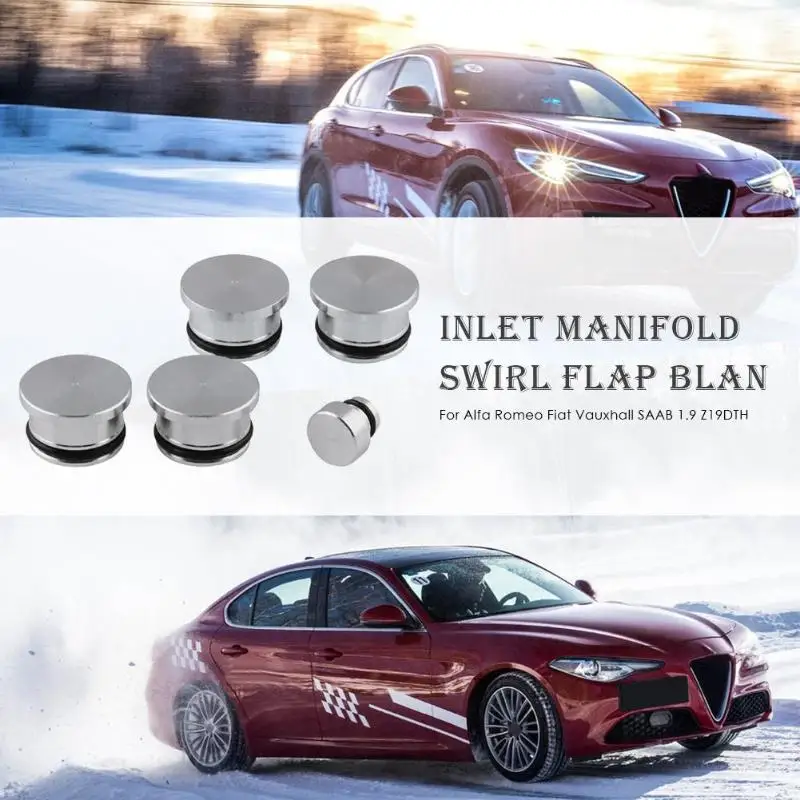 Автомобильный впускной коллектор вихревой клапан заготовки для Alfa Romeo Fiat Vauxhall 1,9 Z19DTJ Z19DTH алюминиевый серебристый внешний вид 125x82 мм