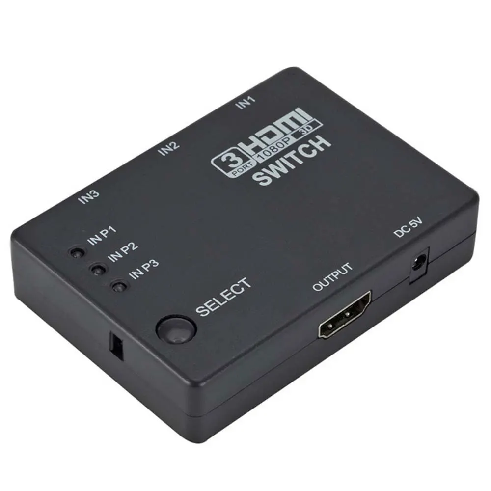 YuBeter 1080 P HDMI видеоразветвитель HDMI разделитель, сплиттер для PS3 HDTV DVD HD DVR с ИК-пульта дистанционного управления 3/5 Порты и разъёмы дополнительно