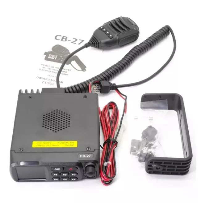 QYT мобильный CB-27 автомобильный двухсторонний радиоприемопередатчик AM FM Автомобиль Mouted band Европейский CB27 12V 24V мобильное радио CB 26,965-27,405 MHz