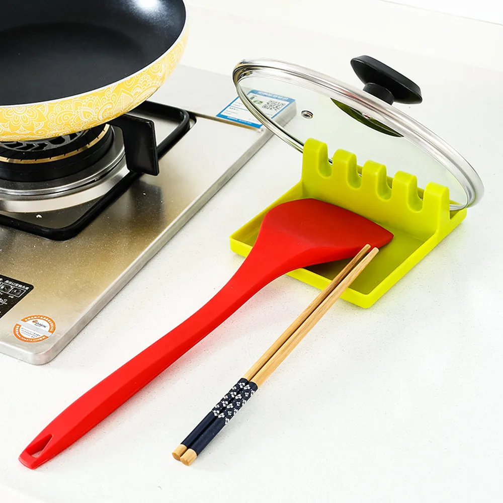 

Spoon Rest Pot Clip Kitchen Plastic Pot Lid Shelf Cooking Storage Kitchen Tool Stand Holder dzq90308