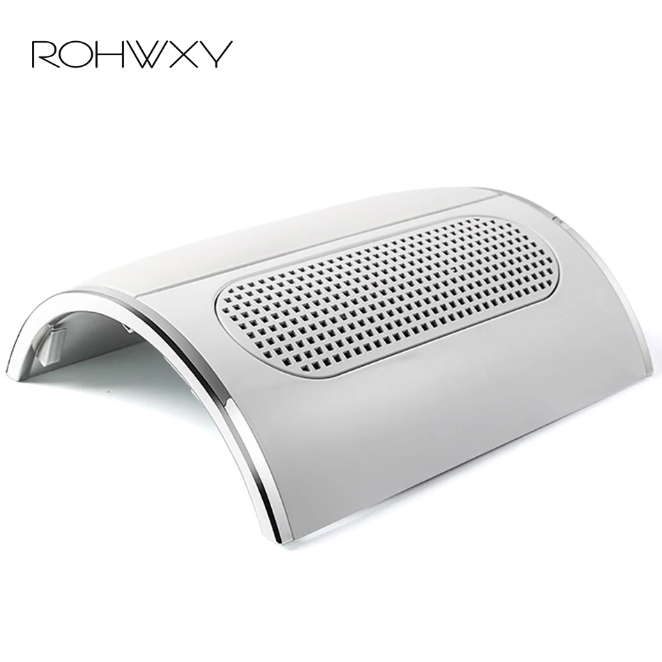 

ROHWXY Powerful Nail Dust Suction Collector with 3 Fan Strong Suction Vacuum Cleaner Manicure Tools with 2 Dust Collecting Bags
