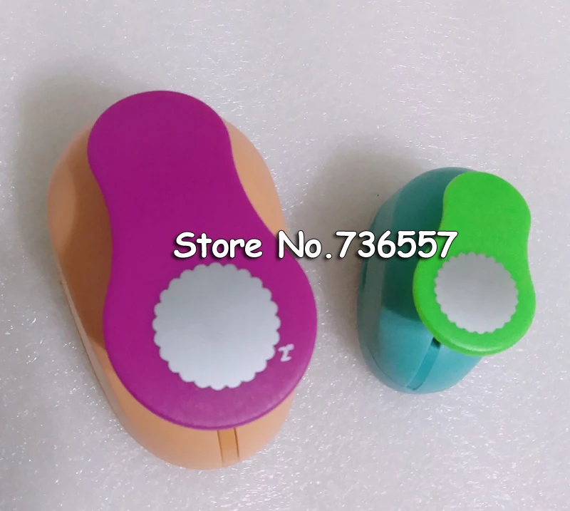 2pcs(5.0cm,3.8cm) wave circle shape craft punch set Punch Craft