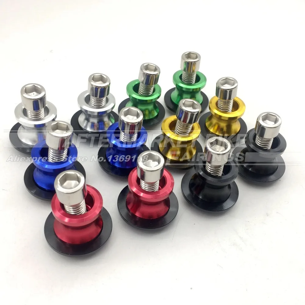 

10MM Universal Motorcycle Swingarm Spools Slider Stand Screws For Kawasaki Ninja 250 ER6 ER6F Z250