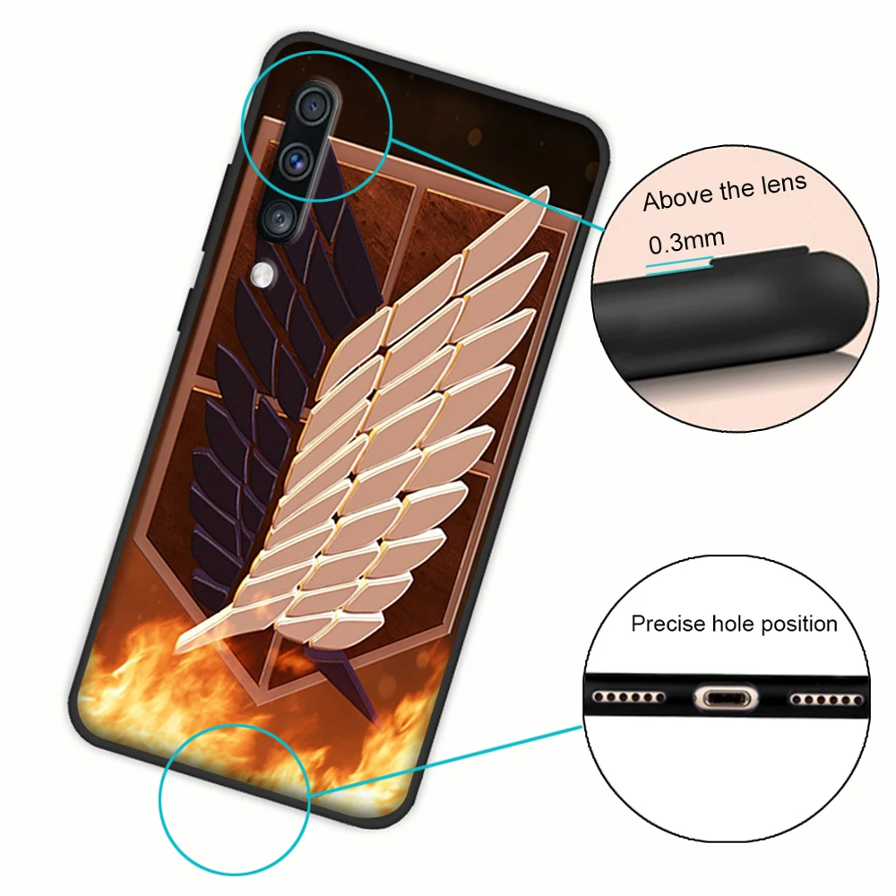 Мягкий чехол Levi Ackerman для Samsung Galaxy A50 A6 Plus A7 A8 2018 A5 A9 A10 A30 A40 A70|Бамперы| |