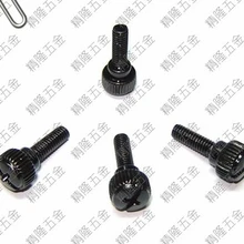 Высокое качество m4* 12 черный znic покрытием щелевые шаги накатанной компьютерный корпус ручной винт/m4* 12 затянуть винты(100 шт./лот