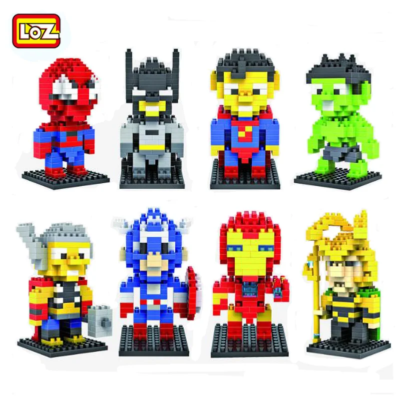 

LOZ Diamond Blocks Toys Super Man Batman Super Hero Series Figures Compatible Building Blocks Set For Children Gifts 9152