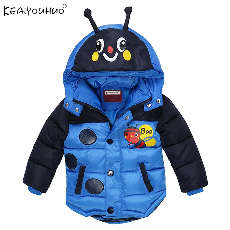 

KEAIYOUHUO 2018 Winter Coats For Boys Cartoon High Quality Children Outerwear Long Sleeve Cotton Coats Jackets For Boys Clothes