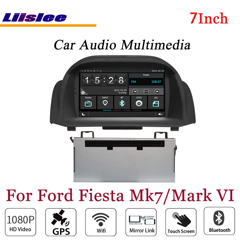 Liislee для Ford Fiesta Mark VI стерео Android радио dvd-плеер 3g Wifi BT gps Карта Навигация 1080P система дизайн NAVI