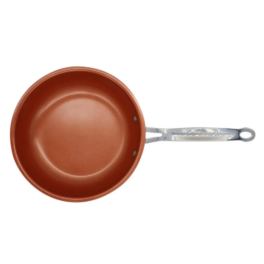 

Non-stick Copper Frying Pan with Ceramic Coating and Induction cooking,Oven & Dishwasher safe 20cm