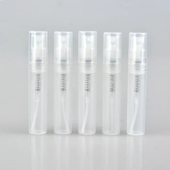 

10Pieces/Lot 3ML Mini Sample Portable Transparent Plastic Perfume Bottle& Empty Parfume Case For Traveler