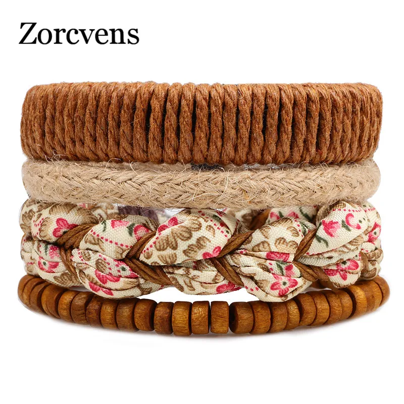 Новинка модный Многослойный кожаный браслет zorcins в стиле бохо верёвка из