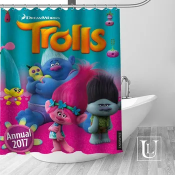 

Trolls High-definition Picture Printing Shower curtain Made of Waterproof Polyester Fabric Enjoy Your Shower Time with it