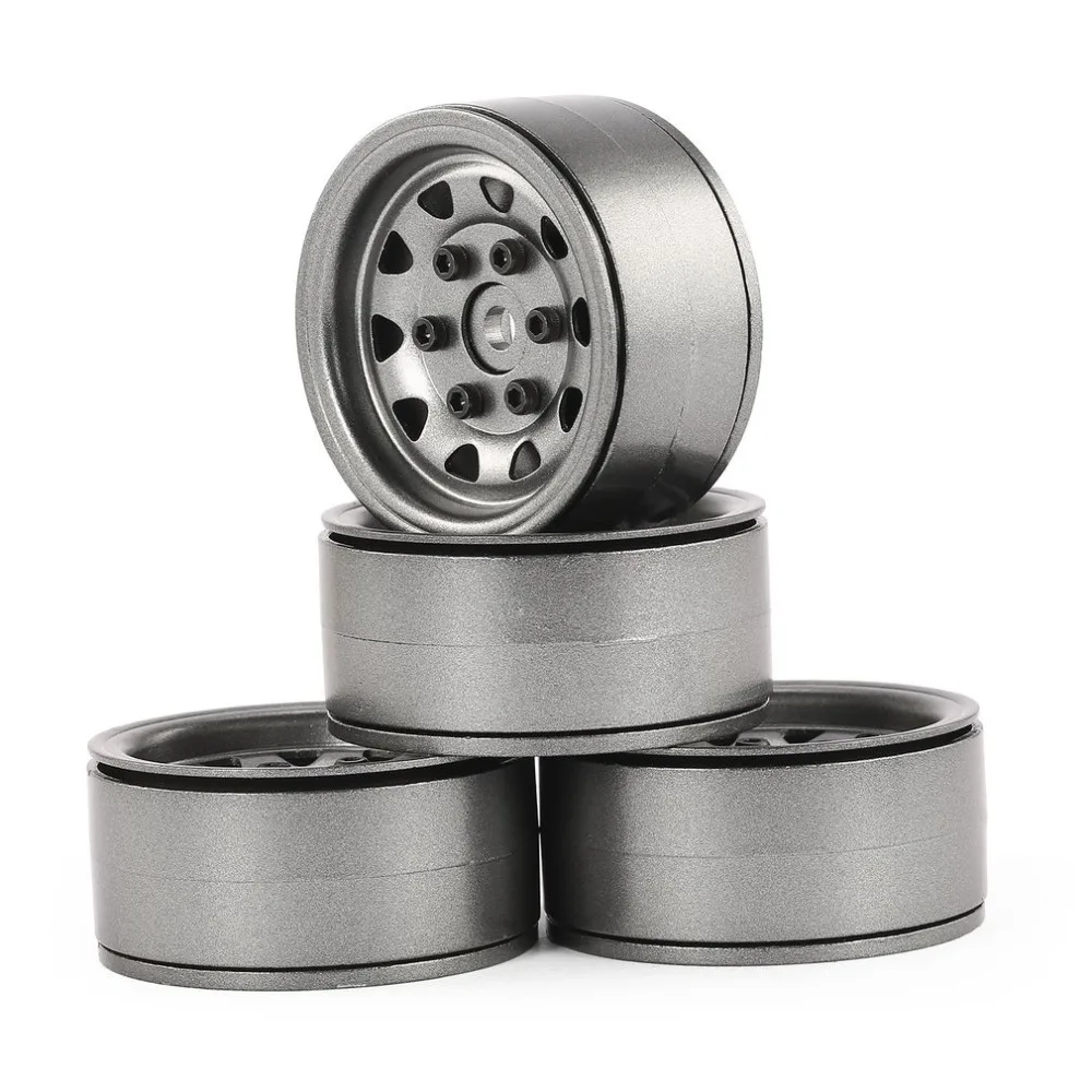 

4pcs AUSTAR AX-617 1.9inch RC Metal Wheels Hub Rim Set for Axial SCX10 RC4WD D90 1/10 RC Car RC Parts Accessories