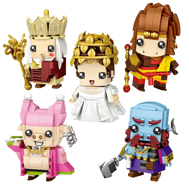 

2018 NEW Mini Qute LOZ Journey to the West plastic building blocks action figures educational toy 1473 1474 1475 1476 1477