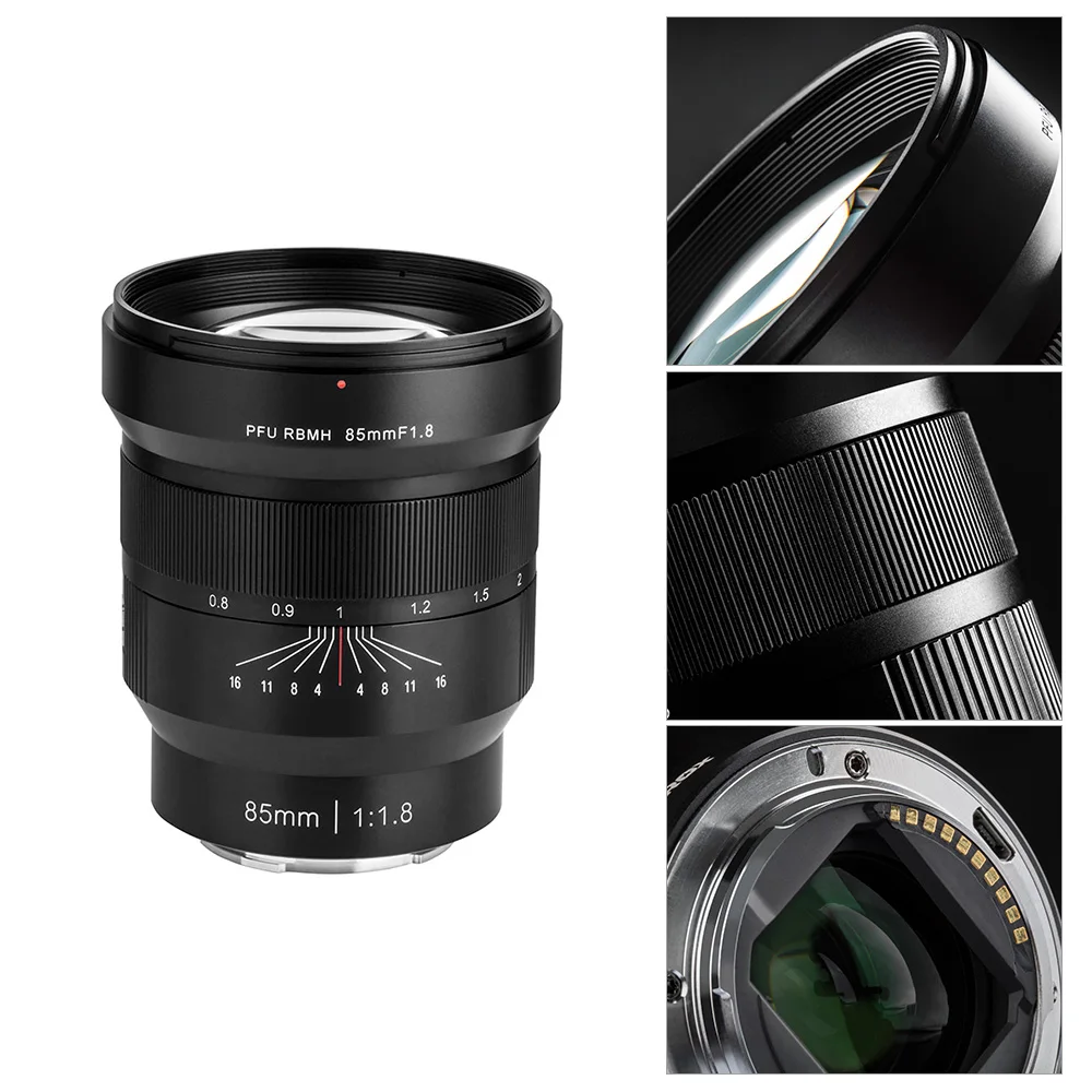 Viltrox PFU RBMH 85 мм F1.8 Большая диафрагма полная Рамка ручная фокусировка объектив с фиксированным фокусом для камеры sony E-Mount