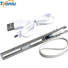 USB Rechargeable LED Flashlight High-quality Powerful Mini Cree LED Torch Waterproof Design Pen Hanging With Metal Clip