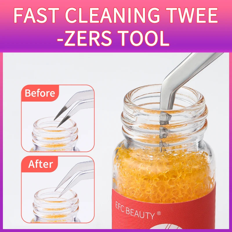 Efc beauty 10 мл Пинцет для наращивания ресниц очищающий клей жидкость снятия макияжа