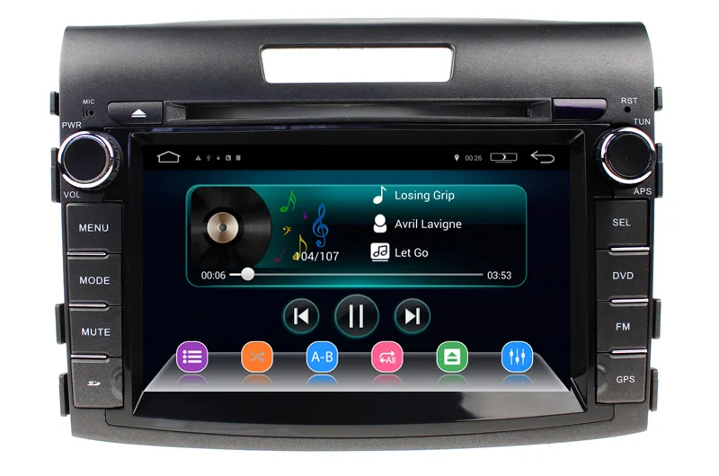 Clearance 1024*600 Android 5.1 CAR DVD player FOR HONDA CRV (2012-2014) car audio stereo Multimedia GPS BT Mirror Link WIFI 3G MAP 3